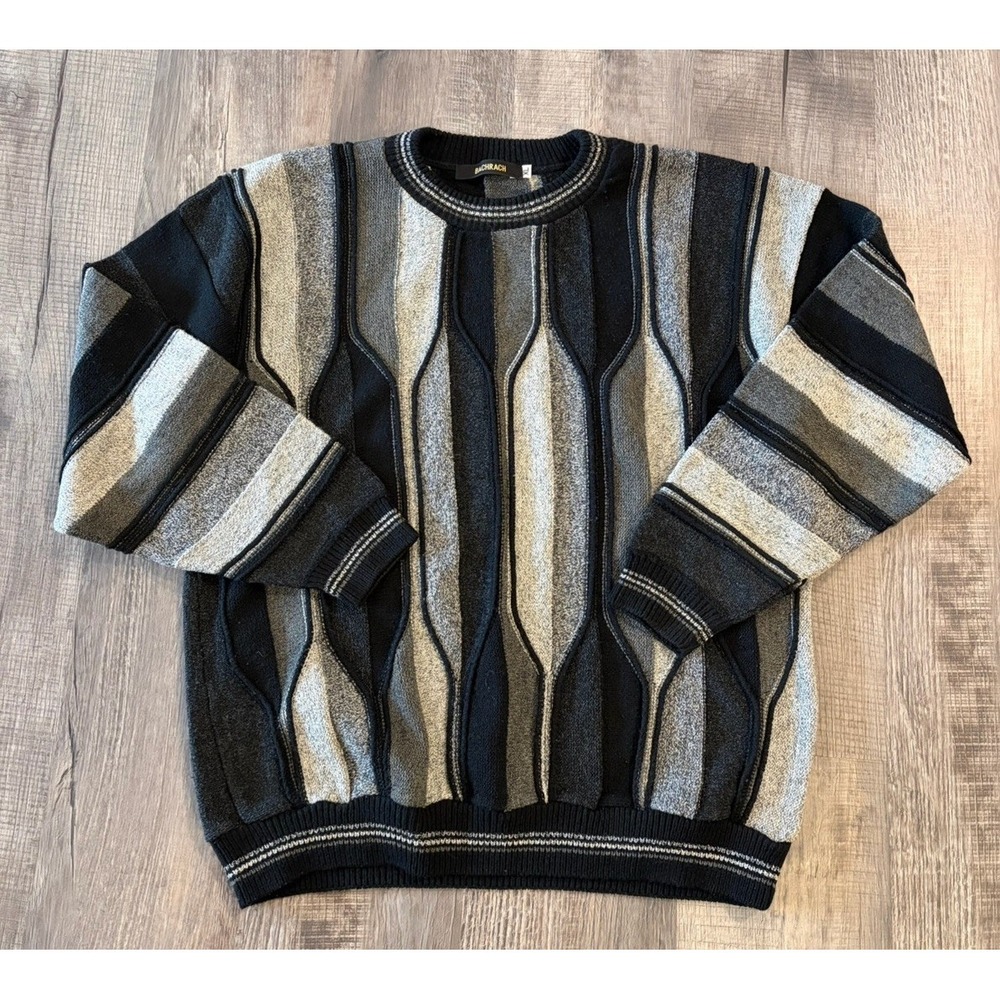 Vintage Bachrach Sweater Coogi Style Pre Owned Made In USA Size XL Men